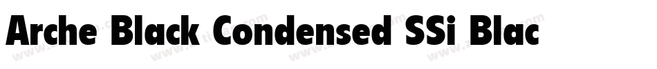 Arche Black Condensed SSi Black Condensed字体转换